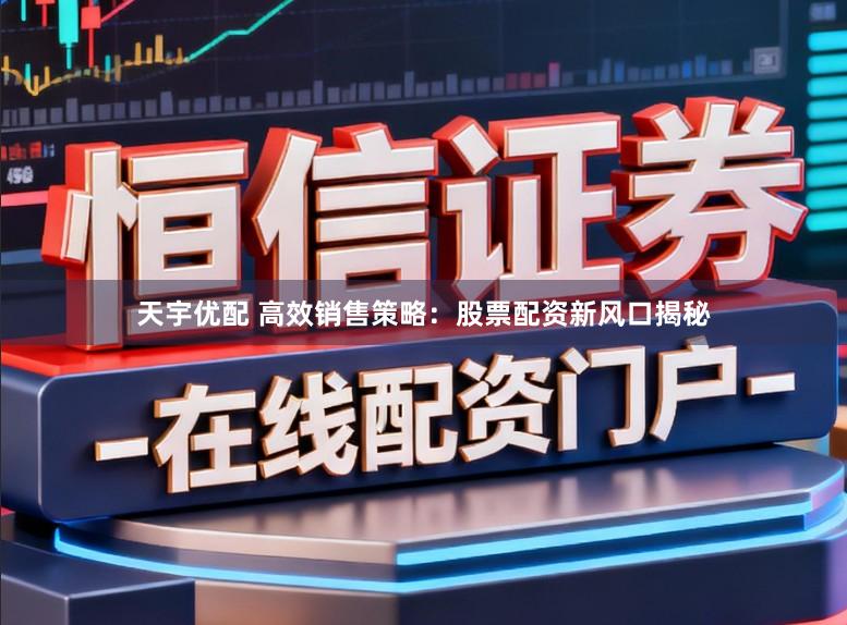 天宇优配 高效销售策略：股票配资新风口揭秘